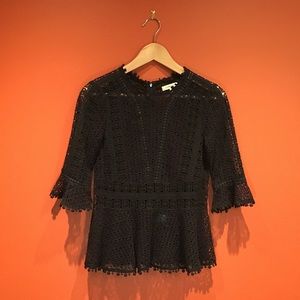 Rebecca Taylor Lace Top 0/XS